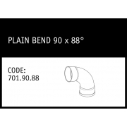 Marley Solvent Joint Plain Bend 90 x 88° - 701.90.88